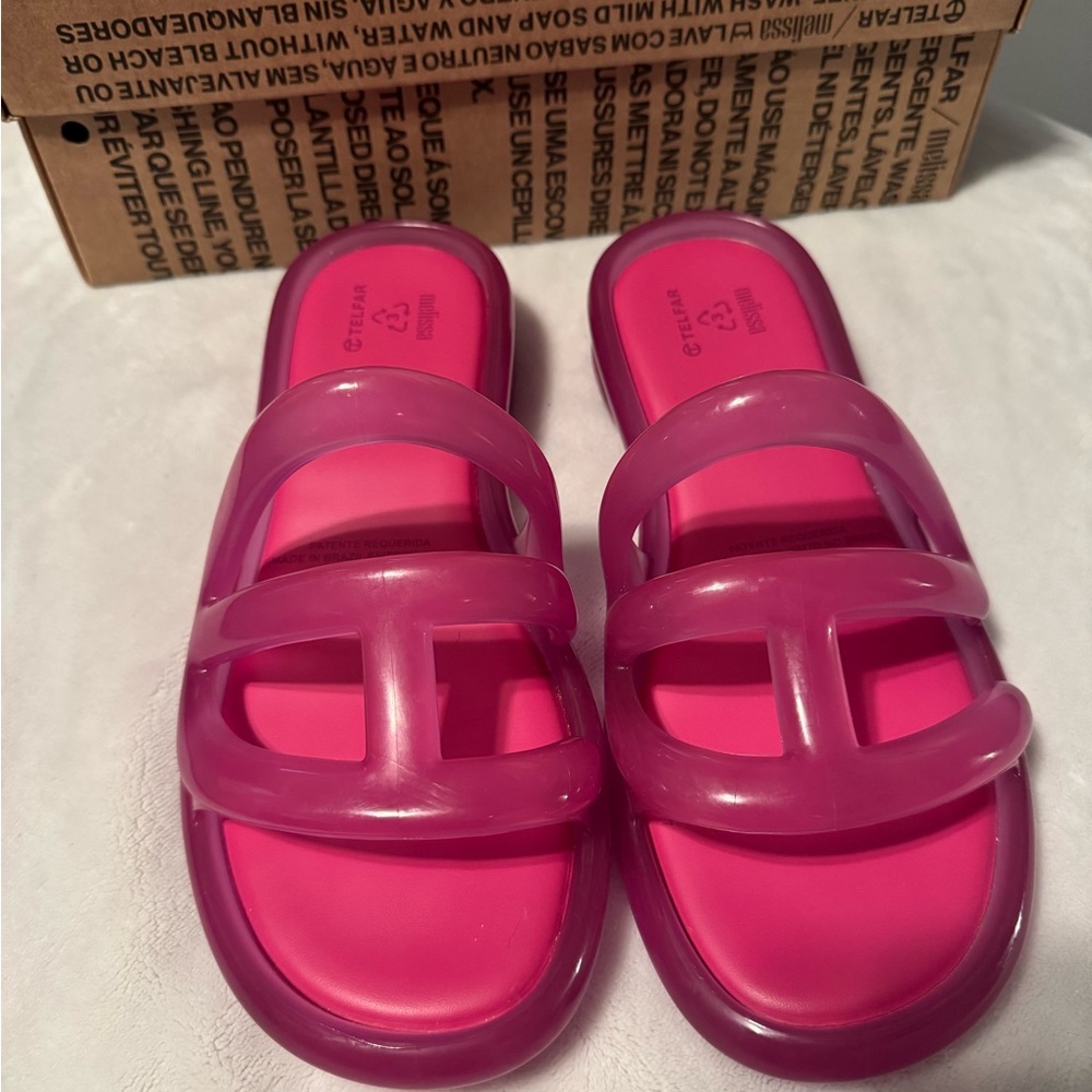 Telfar Pink Sandals Modern Minimalist Design